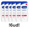 SANEX Cuidado Experto gel de baño hidratante Urea con prebiótico natural 0% sulfato botella 600 ml para piel seca - 6uds