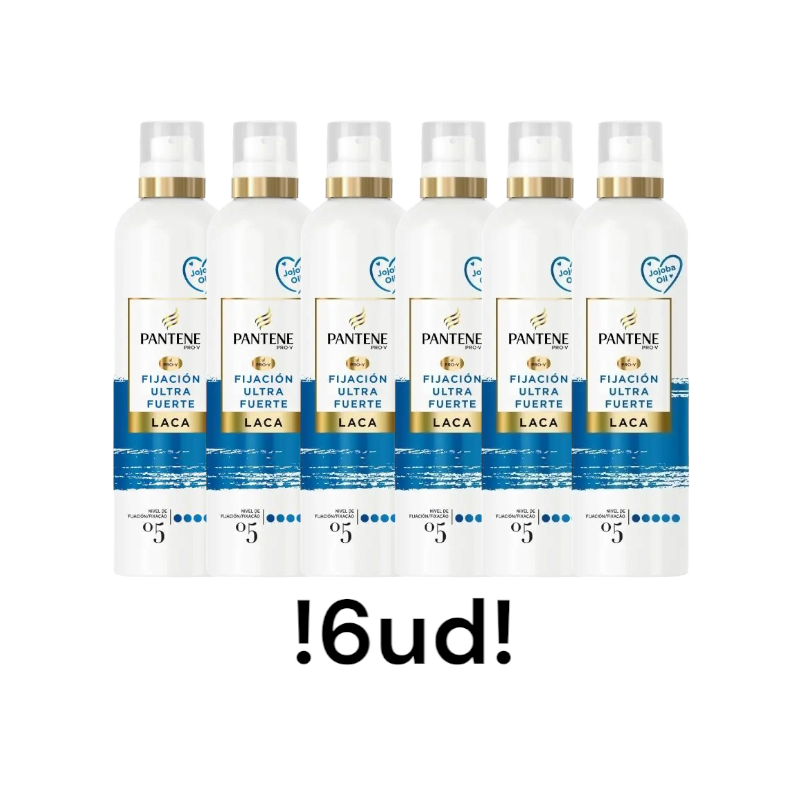 Laca PANTENE fijacion ultra fuerte 6x250ml