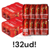 Cerveza Cruzcampo Pilsen pack 32 latas 33 cl