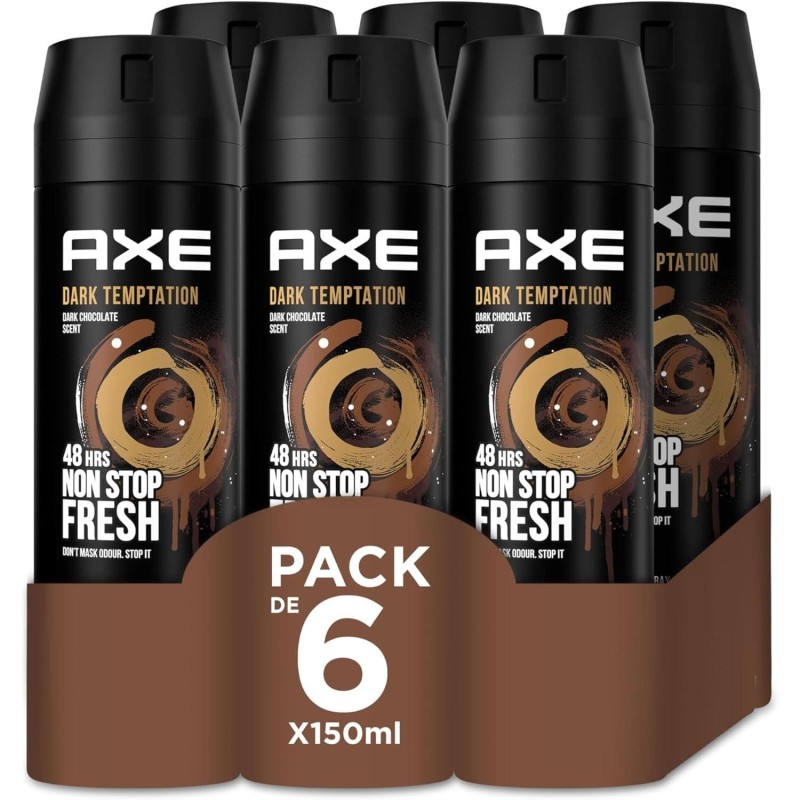 AXE desodorante bodyspray Fresh Dark Temptation spray 6ud x 150 ml