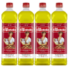 4ud Aceite de oliva LA ESPAÑOLA suave 0,4º botella 1 litro