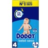 Pañales DODOT Bebé-Seco de 9 a 14 kg talla 4 - 116ud (2x58ud)