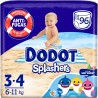 Dodot Pañales Bebé Bañador Splashers_ Talla 3-4 (6-11 kg)_ 96 Pañales Desechables con Protección Anti-Fugas en el Agua