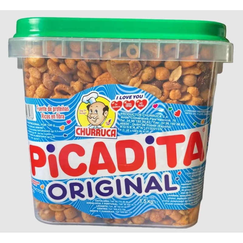 CHURRUCA Picadita Original frutos secos revuelto tarro 1,5kg