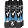 Desodorante REXONA MEN Cobalt Dry Spray 200ml - 6 unidades (3 pack de 2)