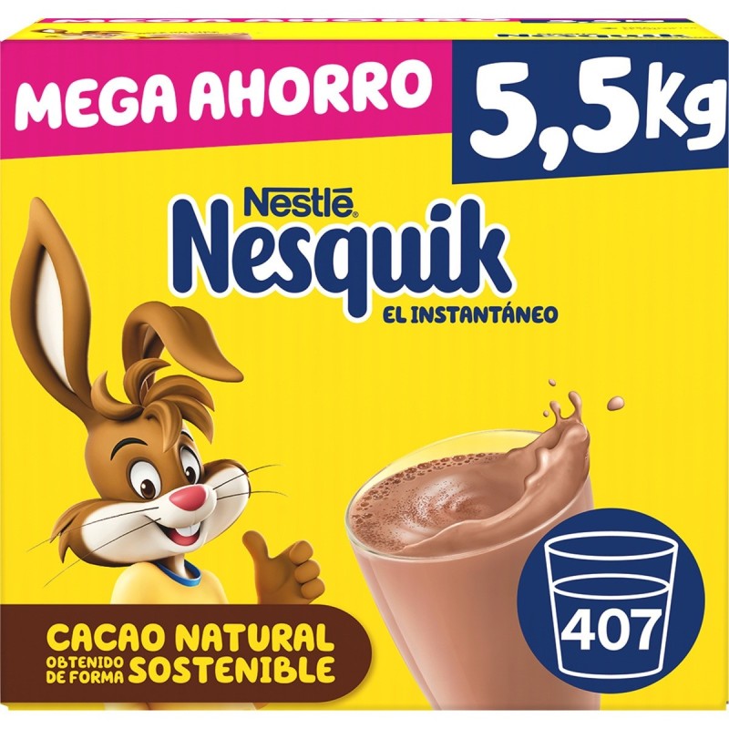 Nesquick Cacao Instantáneo Sin Gluten - Caja 5,5 Kg