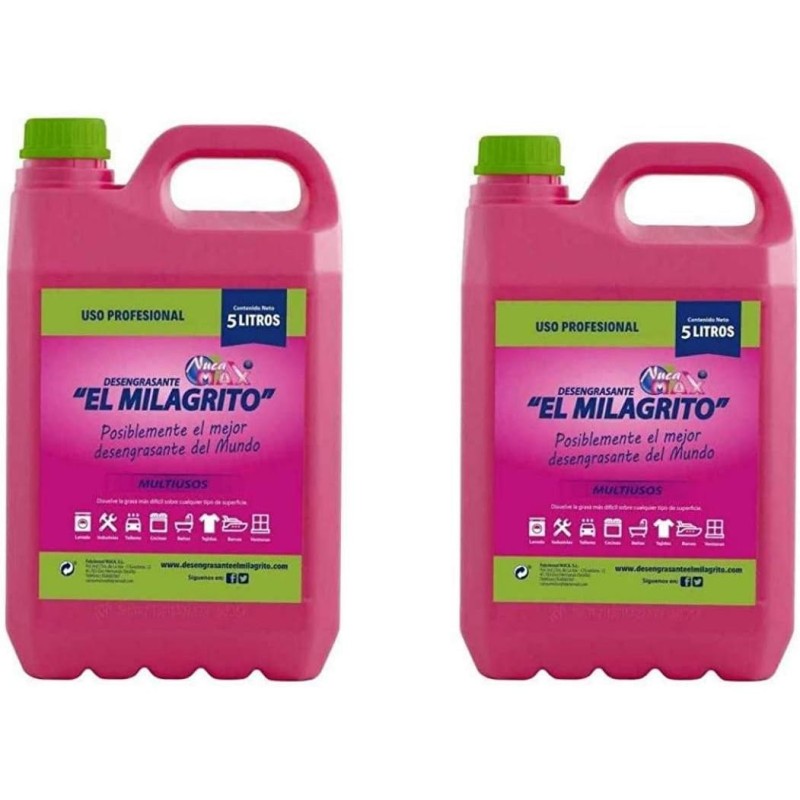Desengrasante EL MILAGRITO quitamanchas garrafa 5 litros