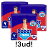 DODOT Pants pañal - braguita unisex de 9 a 15 kg talla 4 paquete 33 unidades - 3 paquetes - 99 pañales total