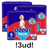 DODOT Pants pañal - braguita unisex de 12 a 17 kg talla 5 paquete 30 unidades - 3 paquetes - 90 pañales total