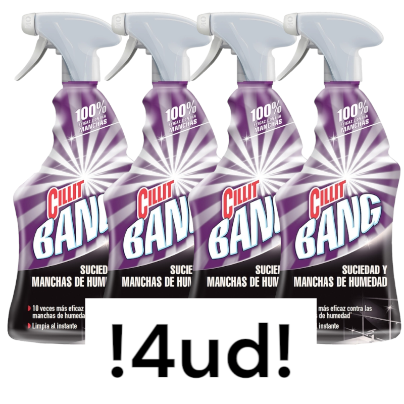 CILLIT BANG Instant Power limpiador suciedad & manchas de humedad spray 750 ml - 4 unidades